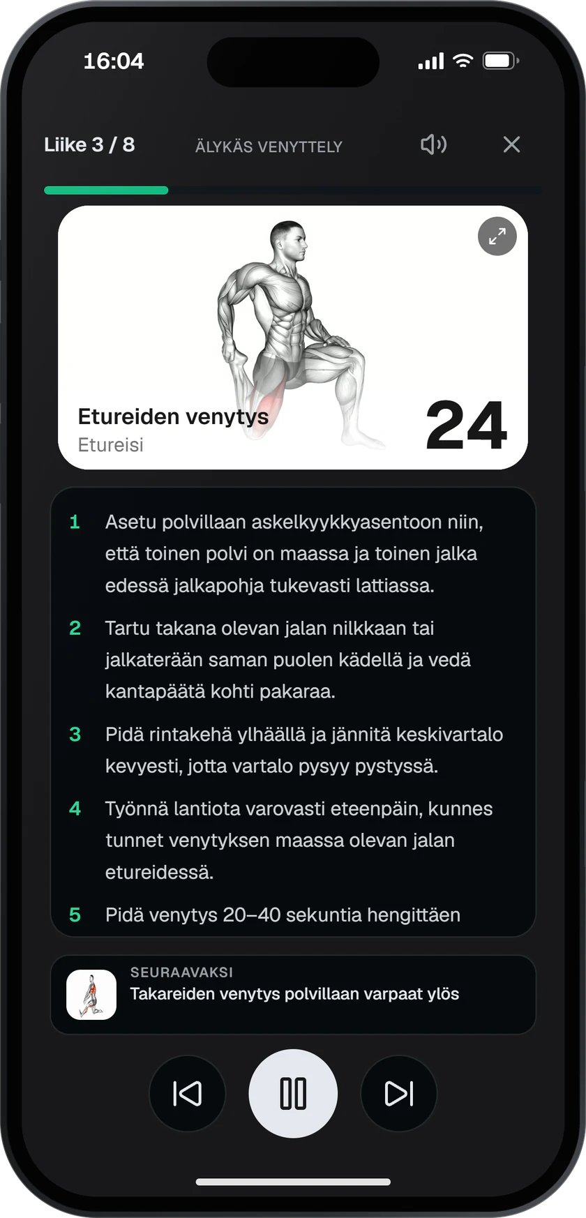 Ohjatun liikkuvuusrutiinin soitin