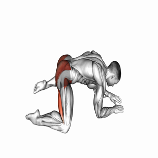 Rocking adductor stretch on all fours