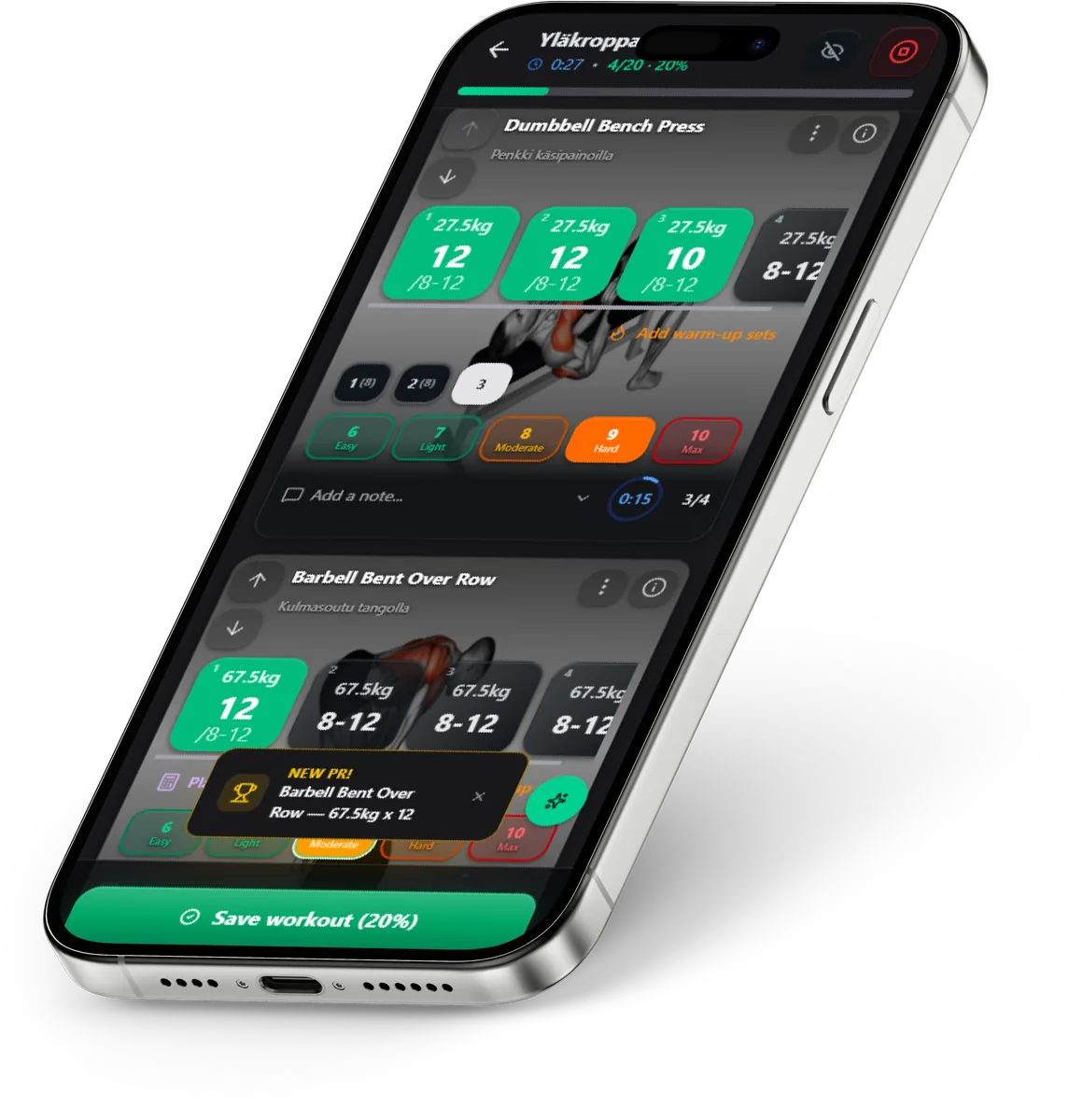 Active workout in SisuLift